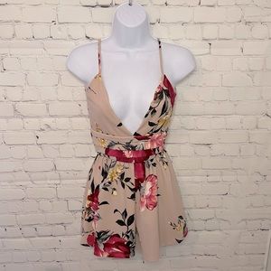 Adorable Floral Romper Size XS